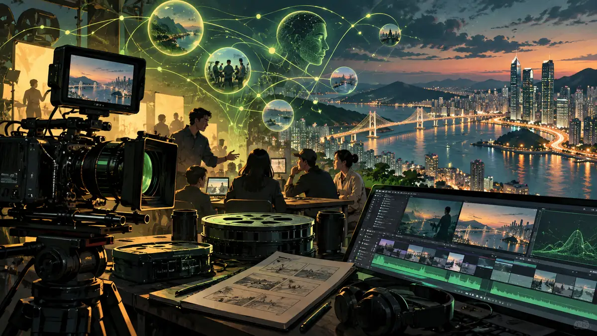 Editorial illustration for Creative Asia at BIFF brings filmmaking craft and AI into focus